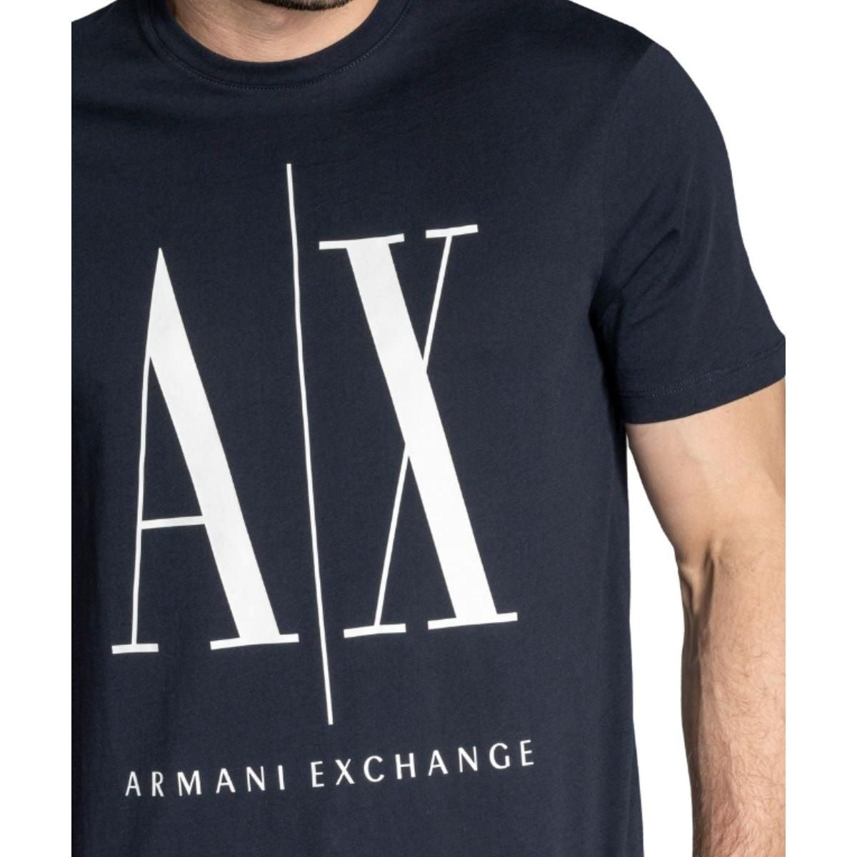 Armani Exchange Navy Icon Logo Tshirt