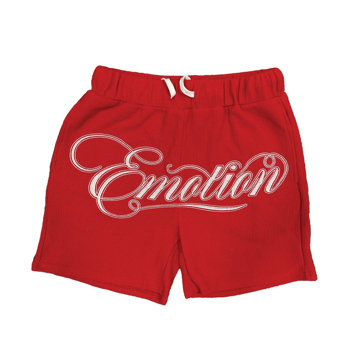 Mix emotion Red Signature Button Up Short sets