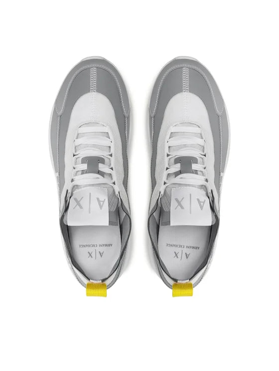 Armani Exchange Grey Yellow sneakers