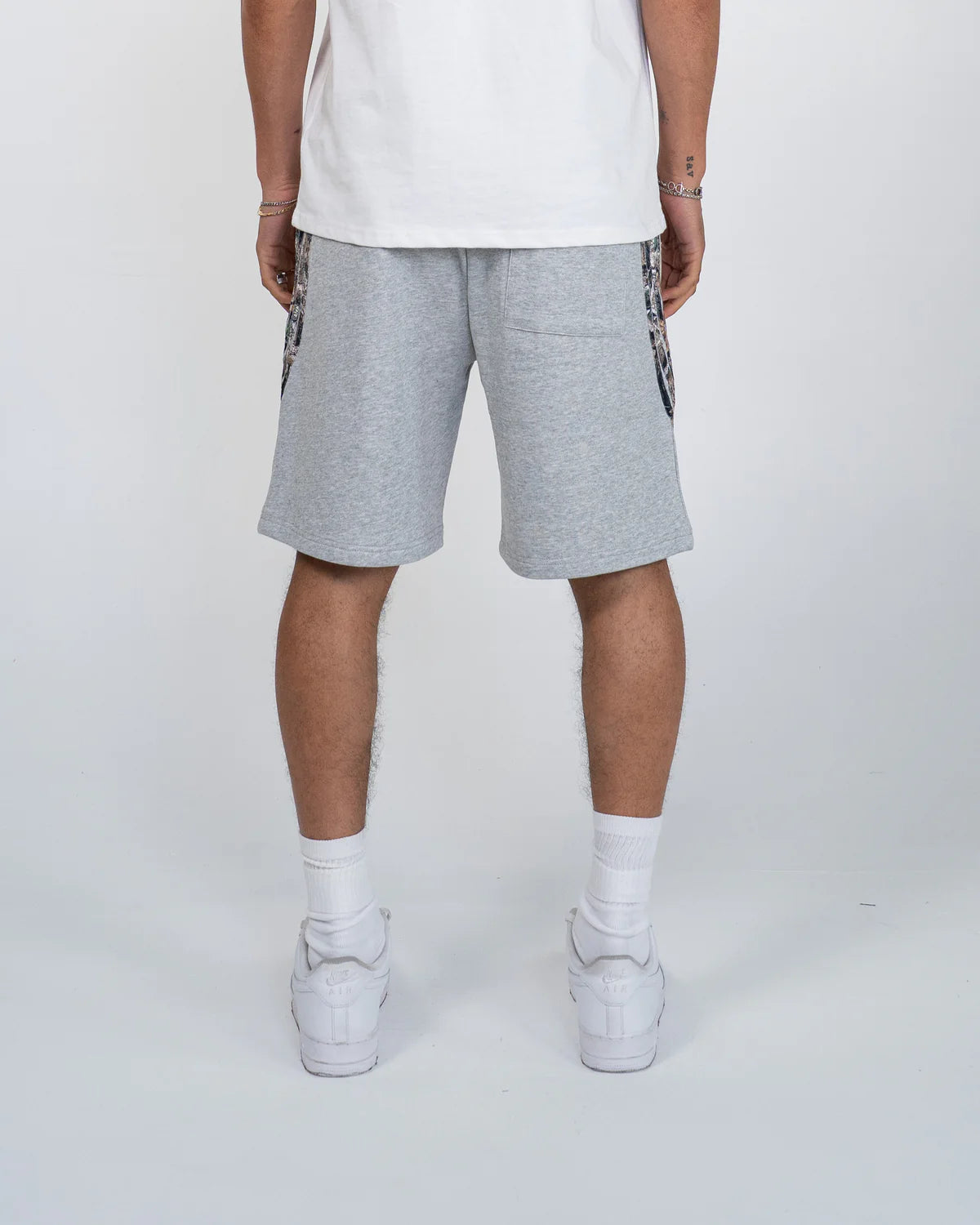 EPTM CAMO HIGHLAND SHORTS - HEATHER GREY