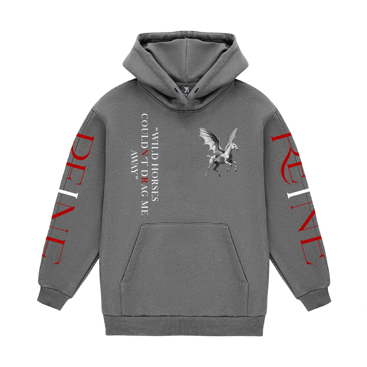 WILD HORSES” Luxury 17 Hoodie Gray