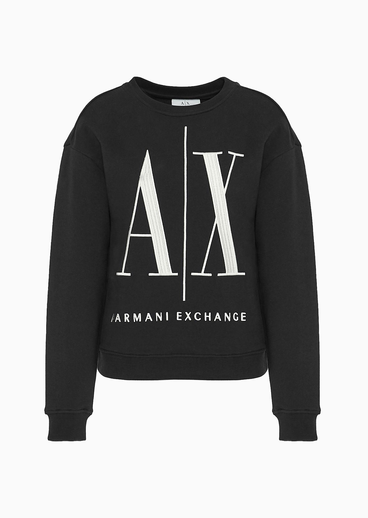 armani exchange Icon logo crew neck sweatshirt