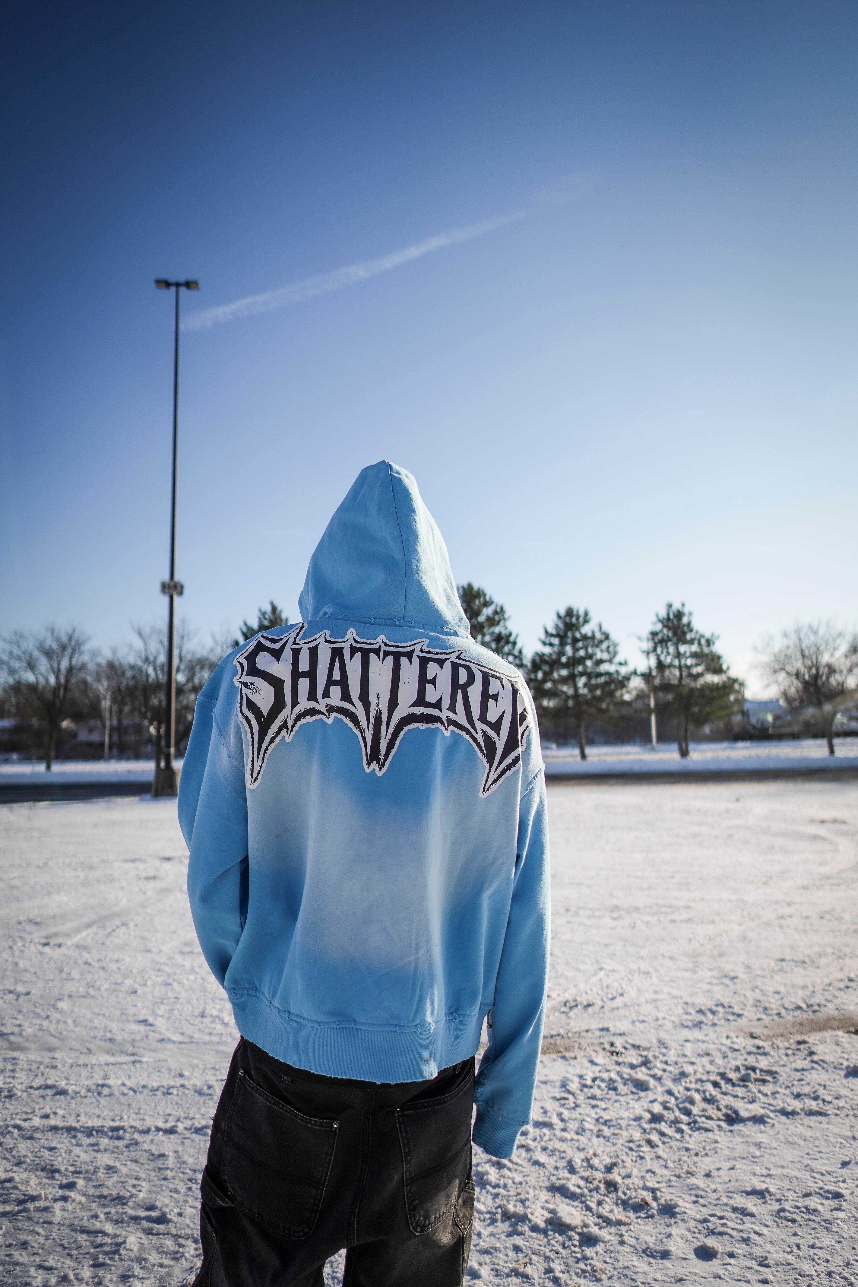 Shattered Hearts Catching Feelings Hoodie – Baby Blue