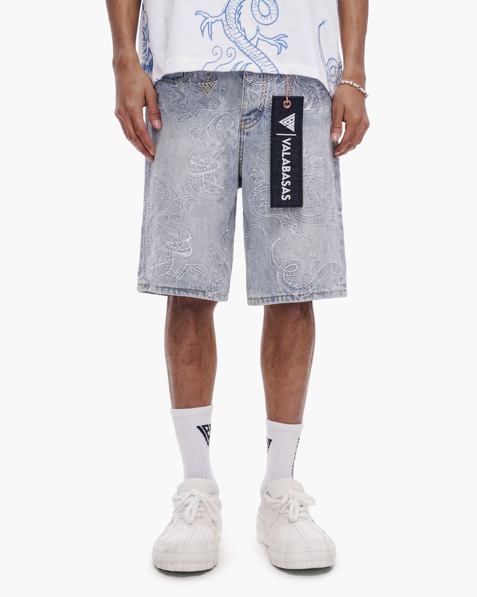 Valabasas Ganru Light Blue Wash Shorts