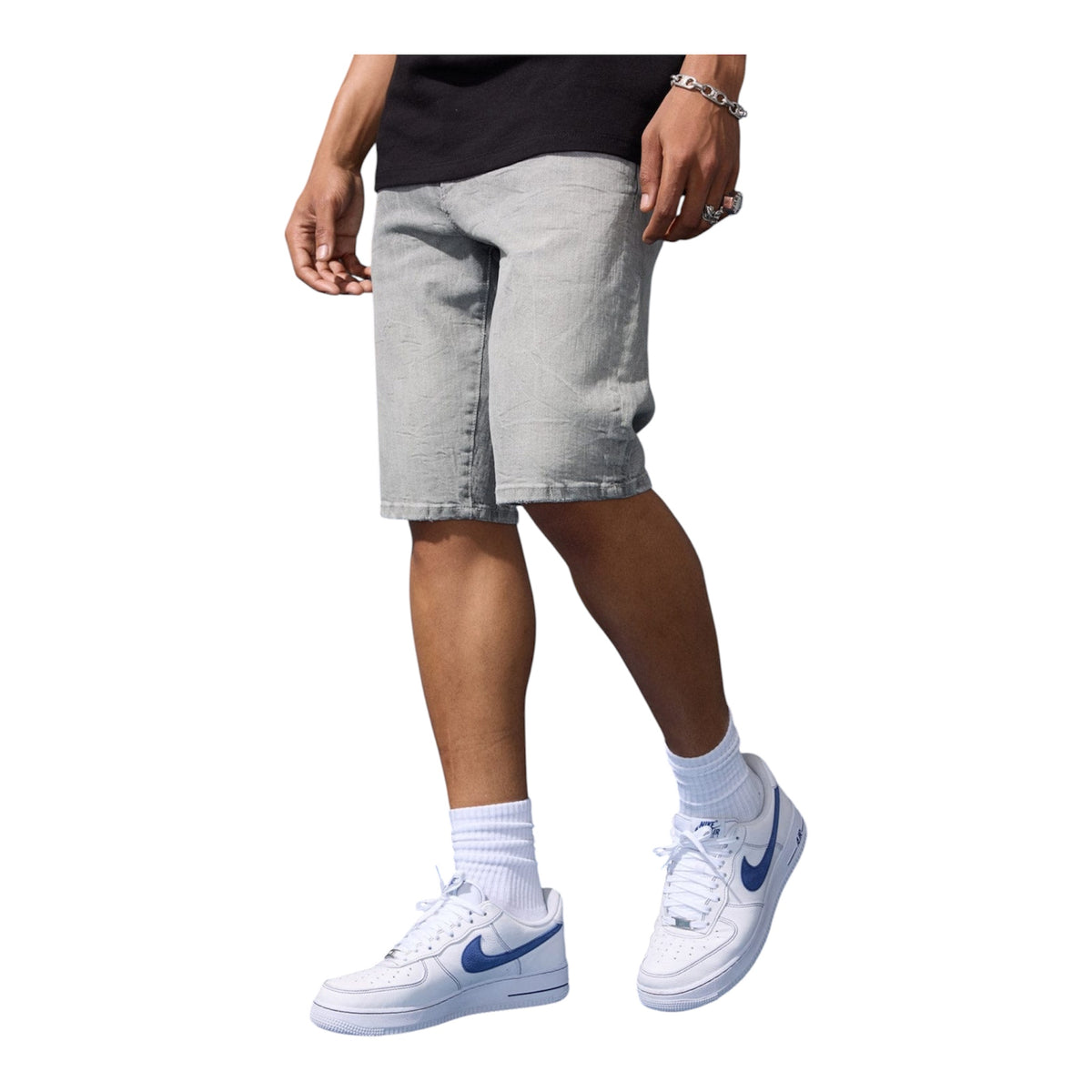 JORDAN CRAIG OG - CASCADE DENIM SHORTS- CEMENT WASH