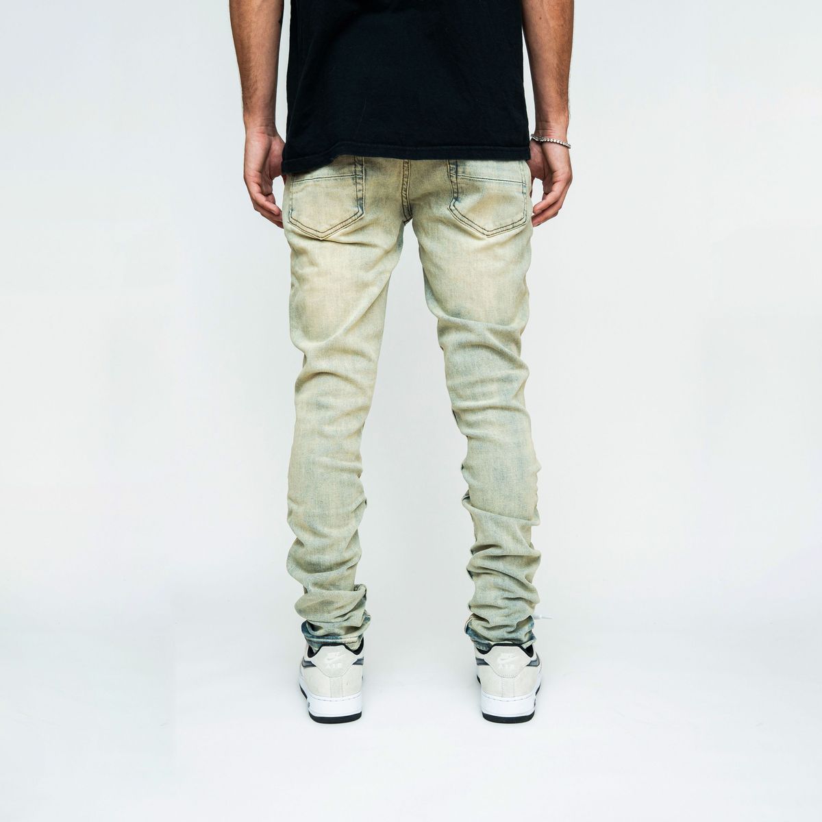 PALI “SPIDER” WEB WASH JEANS