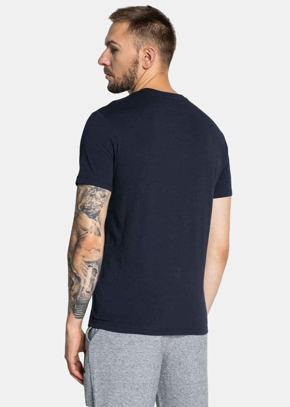 Armani Exchange Regular Fit Navy Grey Tshirt