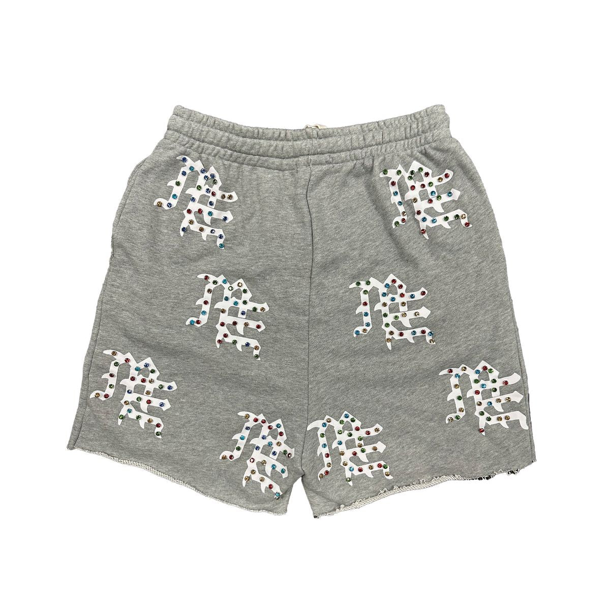 Mix emotion Grey 'ME' Logo Shorts