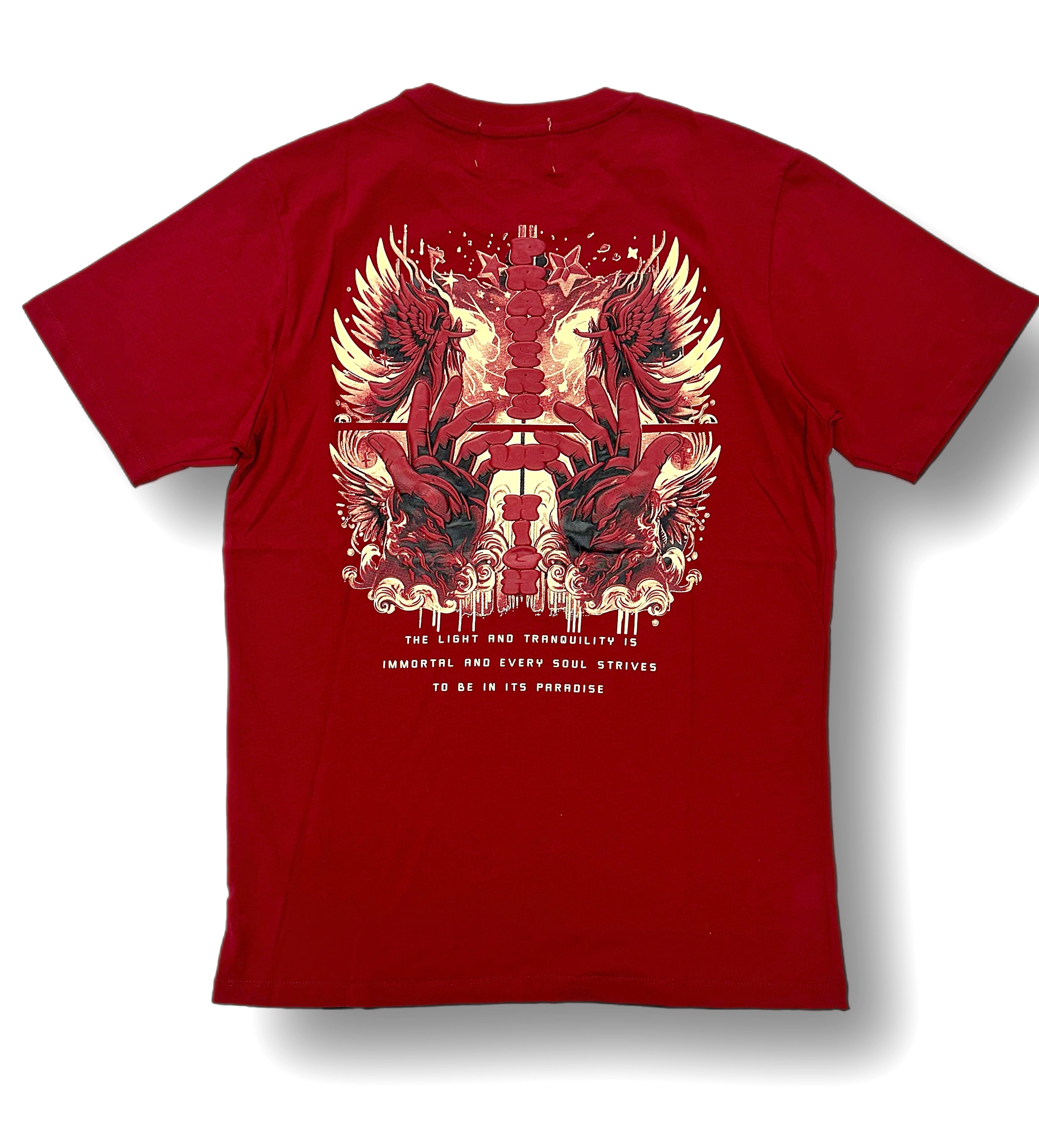 Denim city burgundy T-shirt