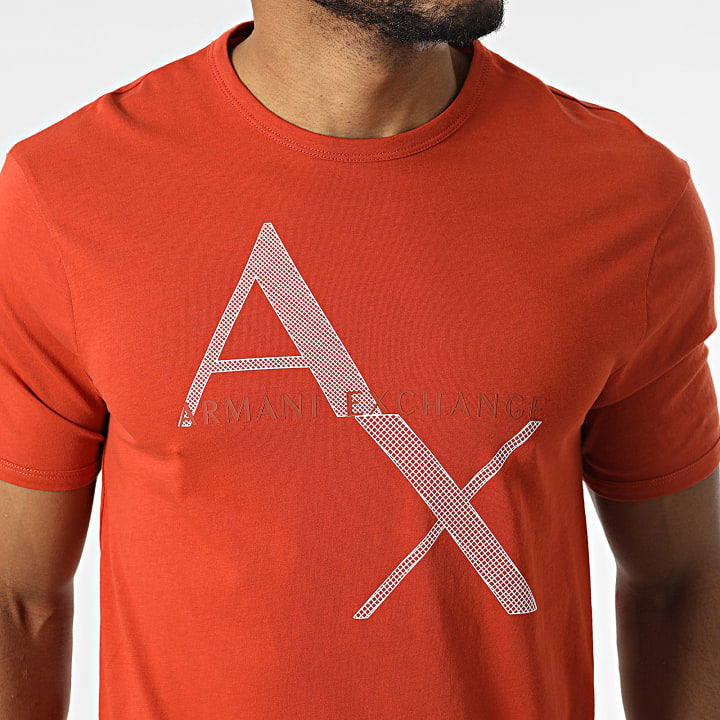 Armani Exchange Regular fit Orange, White Icon Logo Tshirt