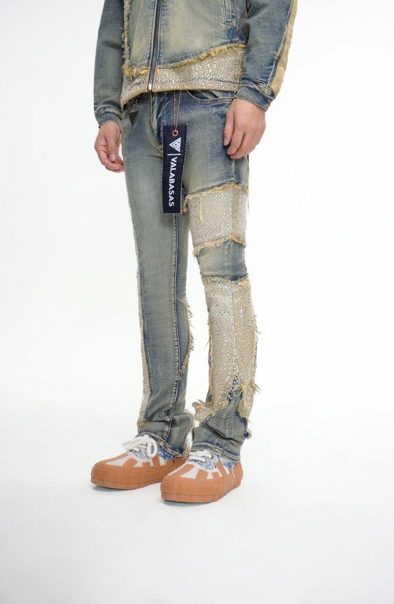 valabasas downfall stacked vintage blue wash