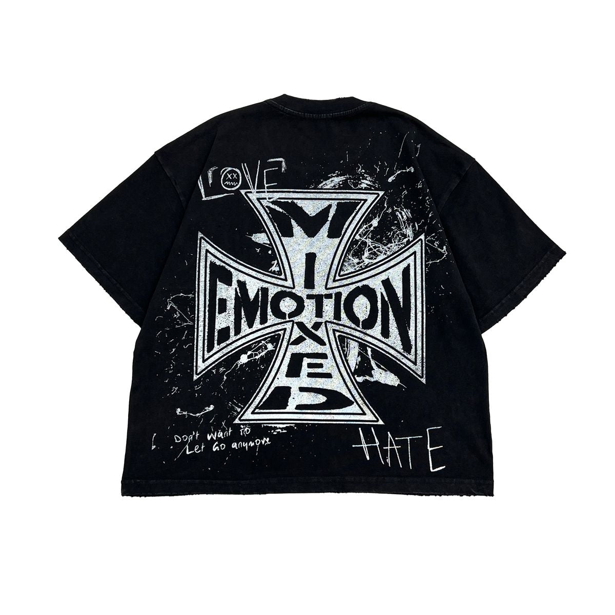 Mix emotions Black “Chaos” Tee (Black “C