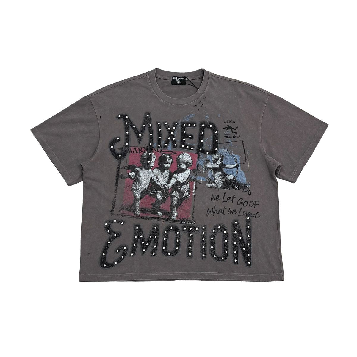 Mix emotions Grey “Friends” tee (Grey “Fri