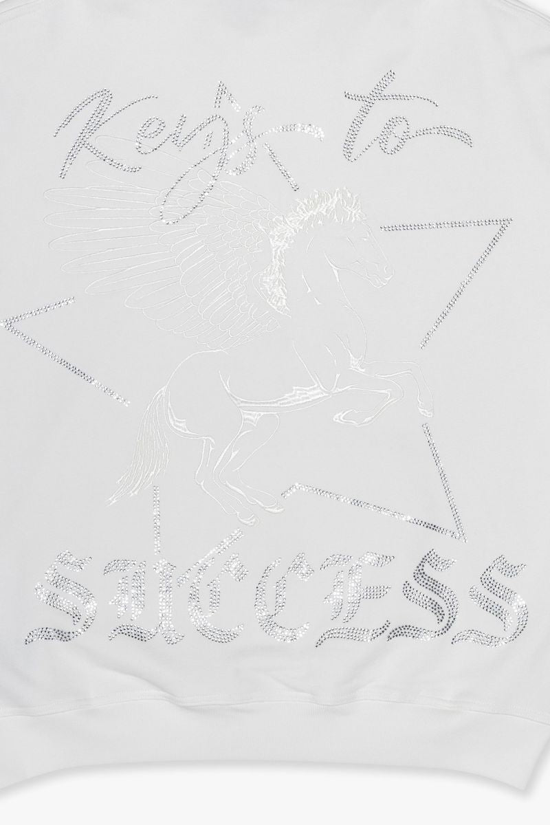 VALABASAS "EQUUS" WHITE HOODIE