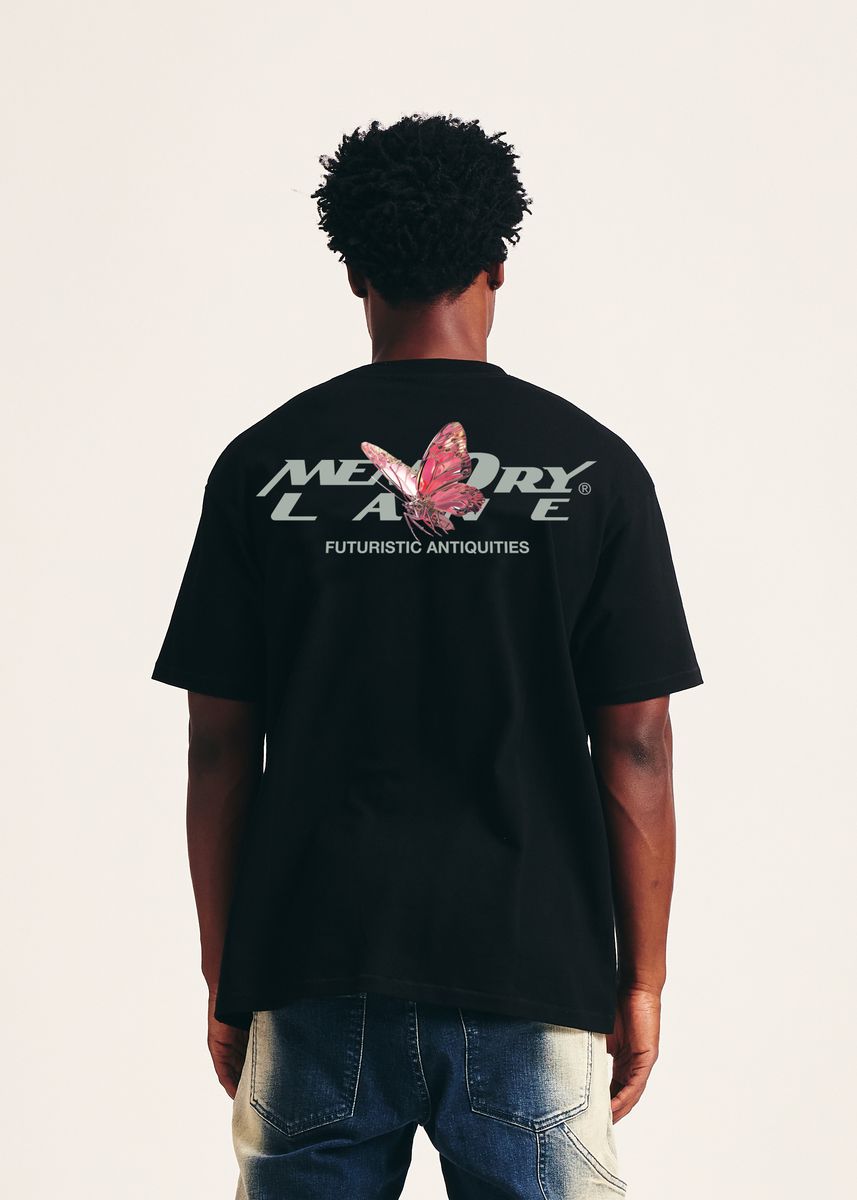 Memory Lane ROBOTIC COLLAGE TEE - VINTAGE BLACK