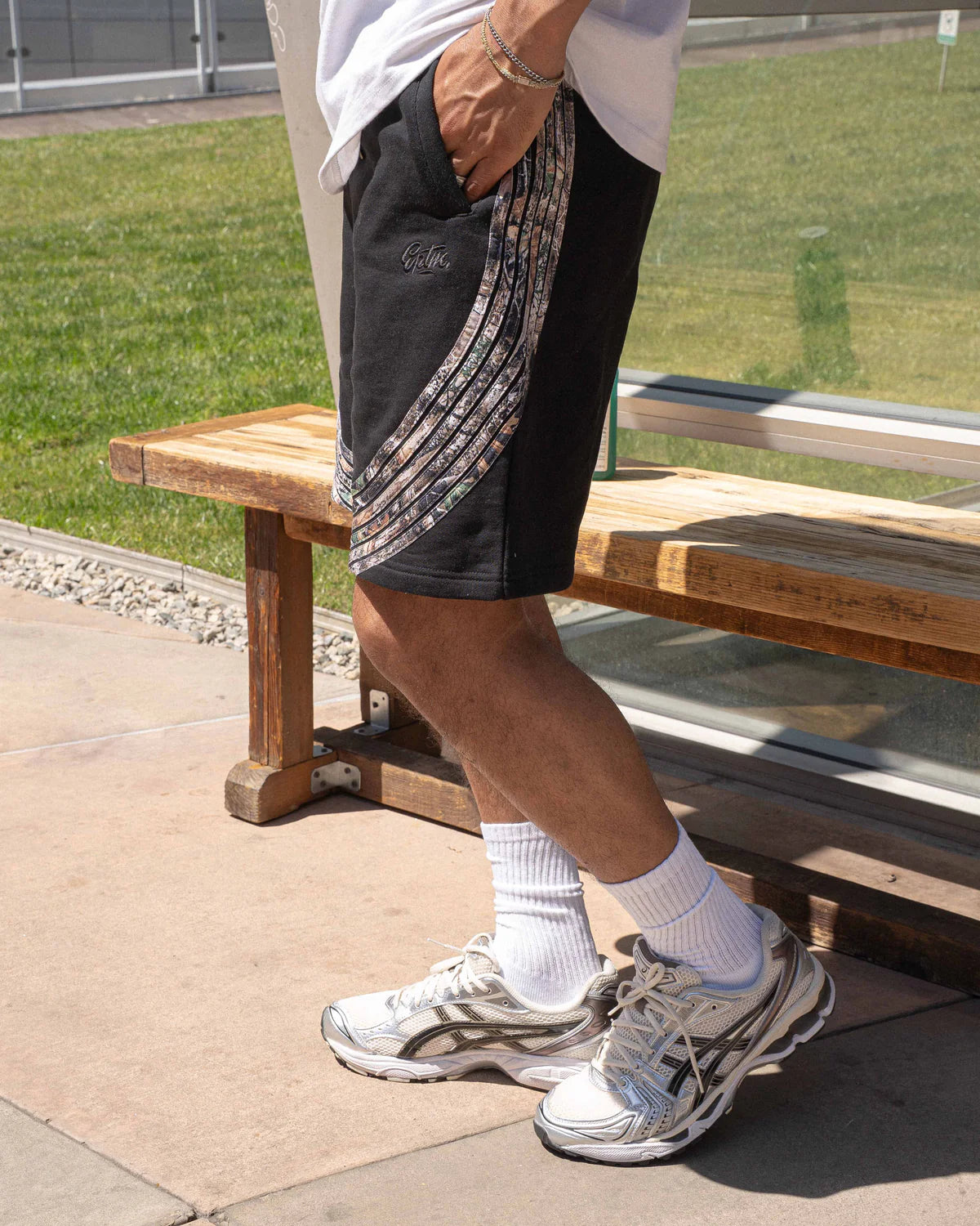 EPTM CAMO HIGHLAND SHORTS - BLACK