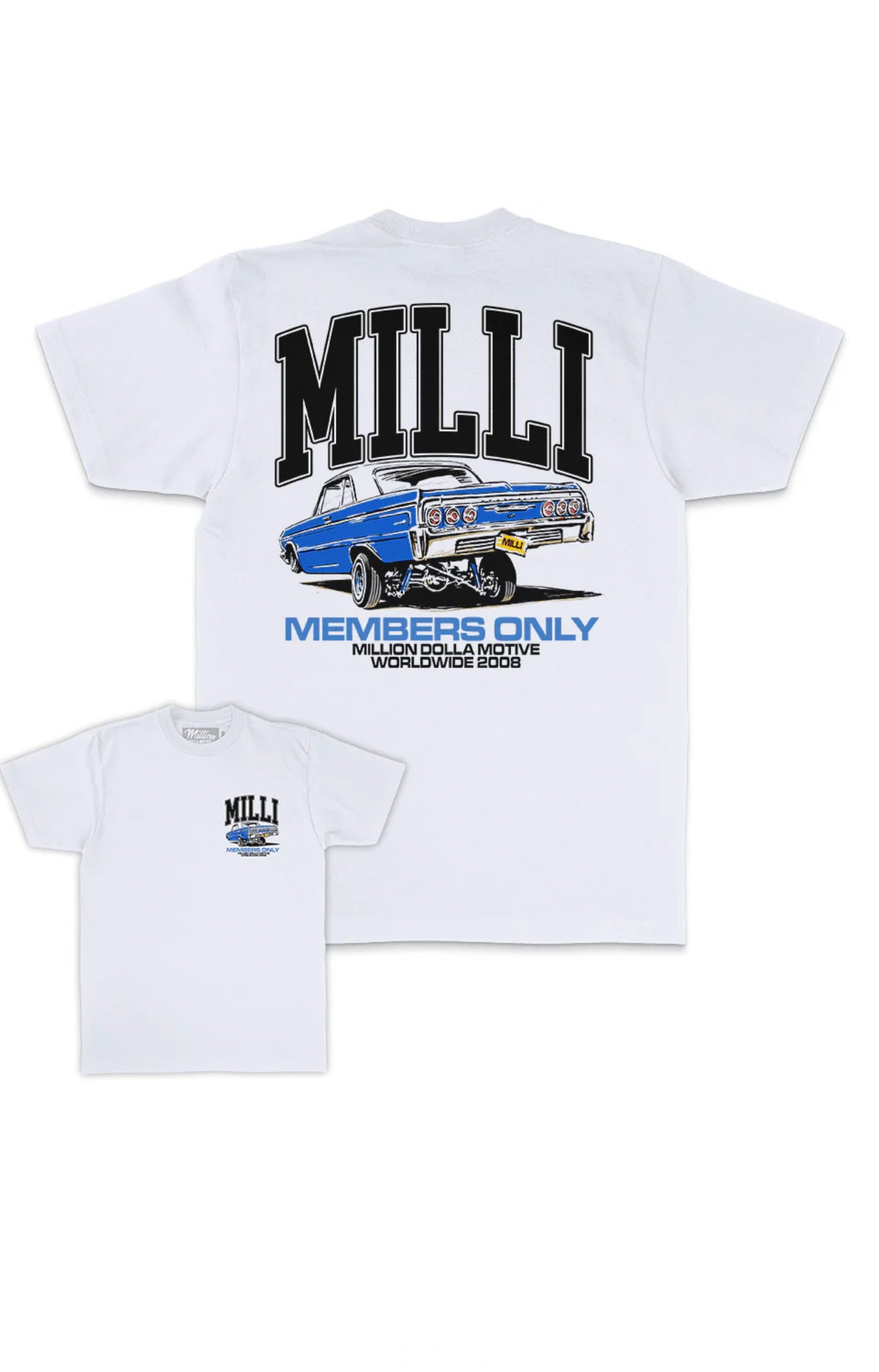 LOWRIDER MEMBERS ONLY - WHITE T-SHIRT