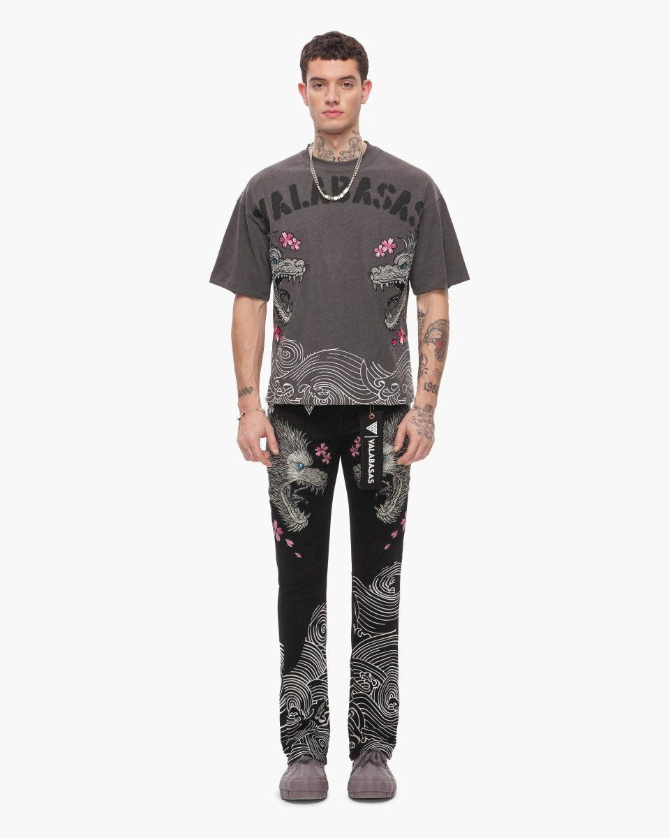 Valabasas TENKA STACKED DENIM JET BLACK