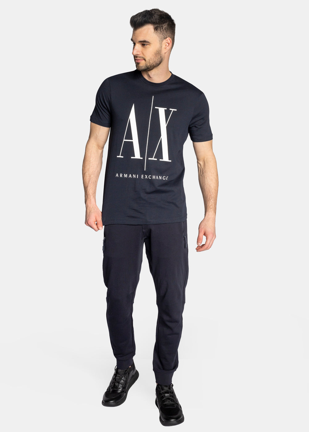 Armani Exchange Navy Icon Logo Tshirt