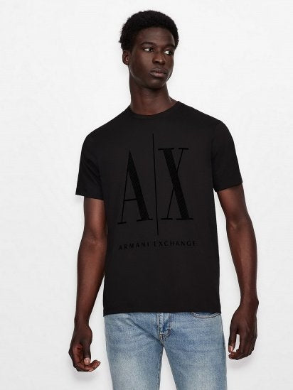 Armani Exchange Black Icon Logo Tshirt