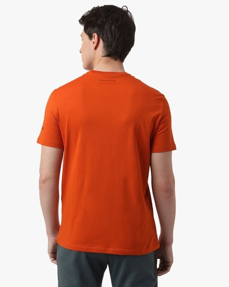 Armani Exchange Slim Fit Orange T-Shirts