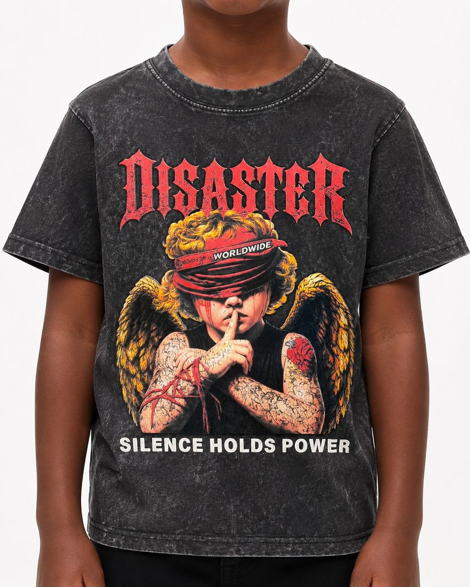 Dstrkt Kids Tee Black Silence