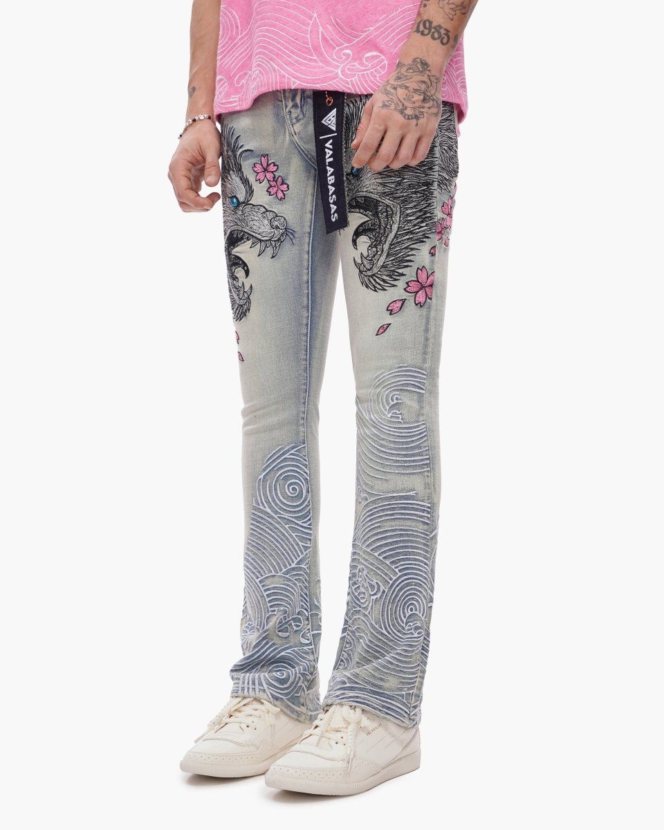 valabasas Tenka Stacked Jeans Light Blue Wash
