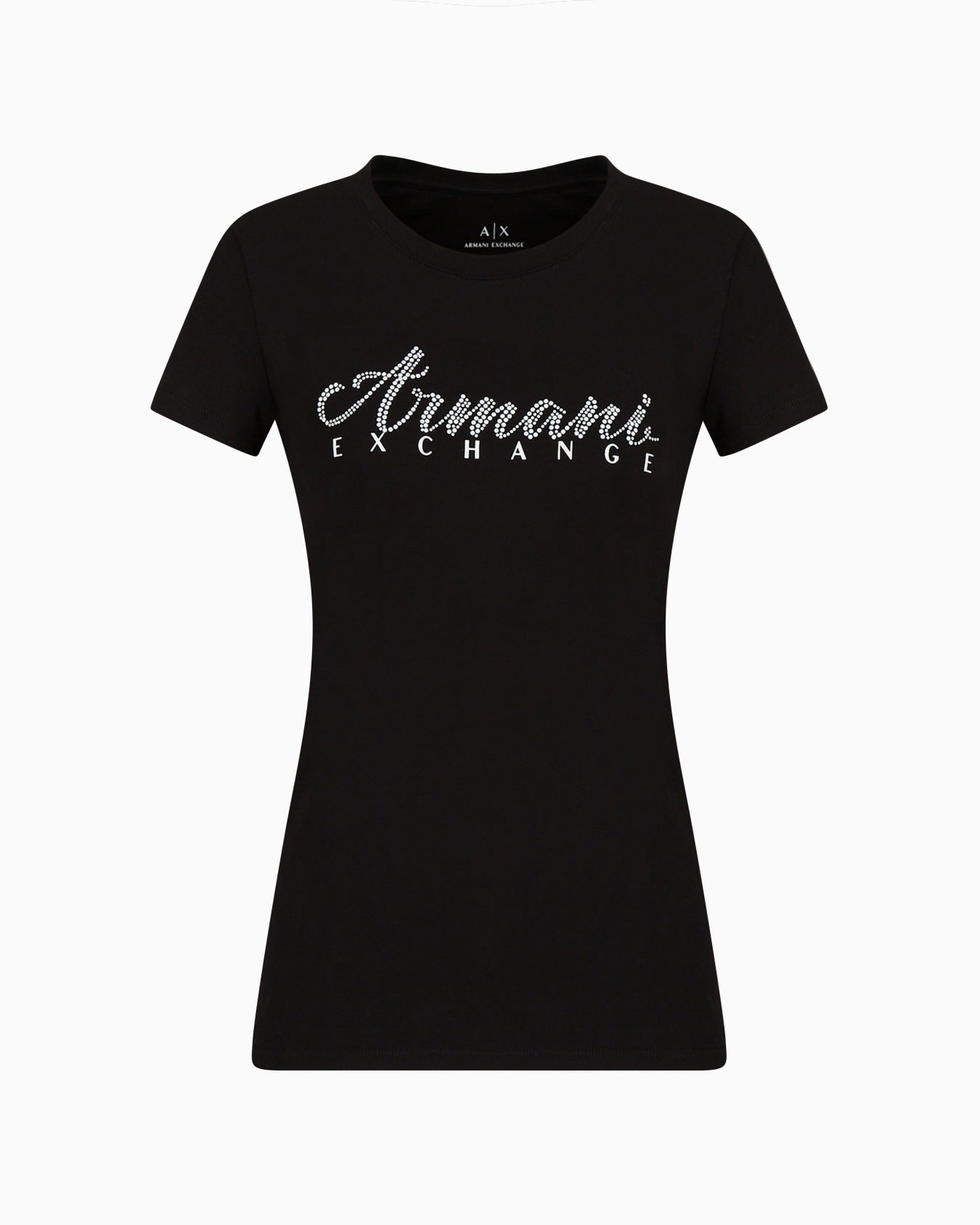 Armani Exchange women black white tshirt