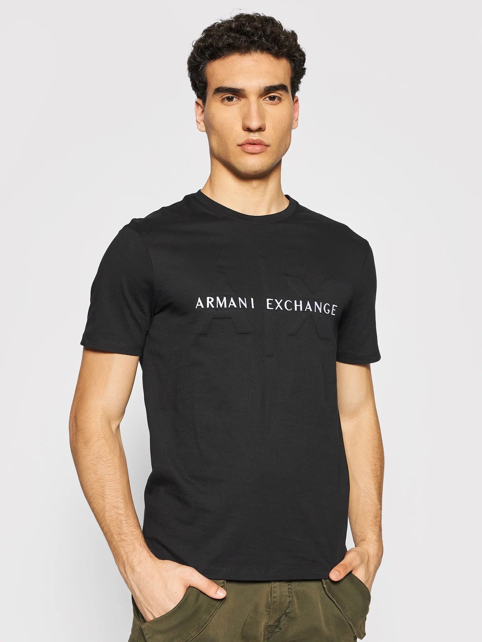 Armani Exchange Regular Black 3D Tshirt