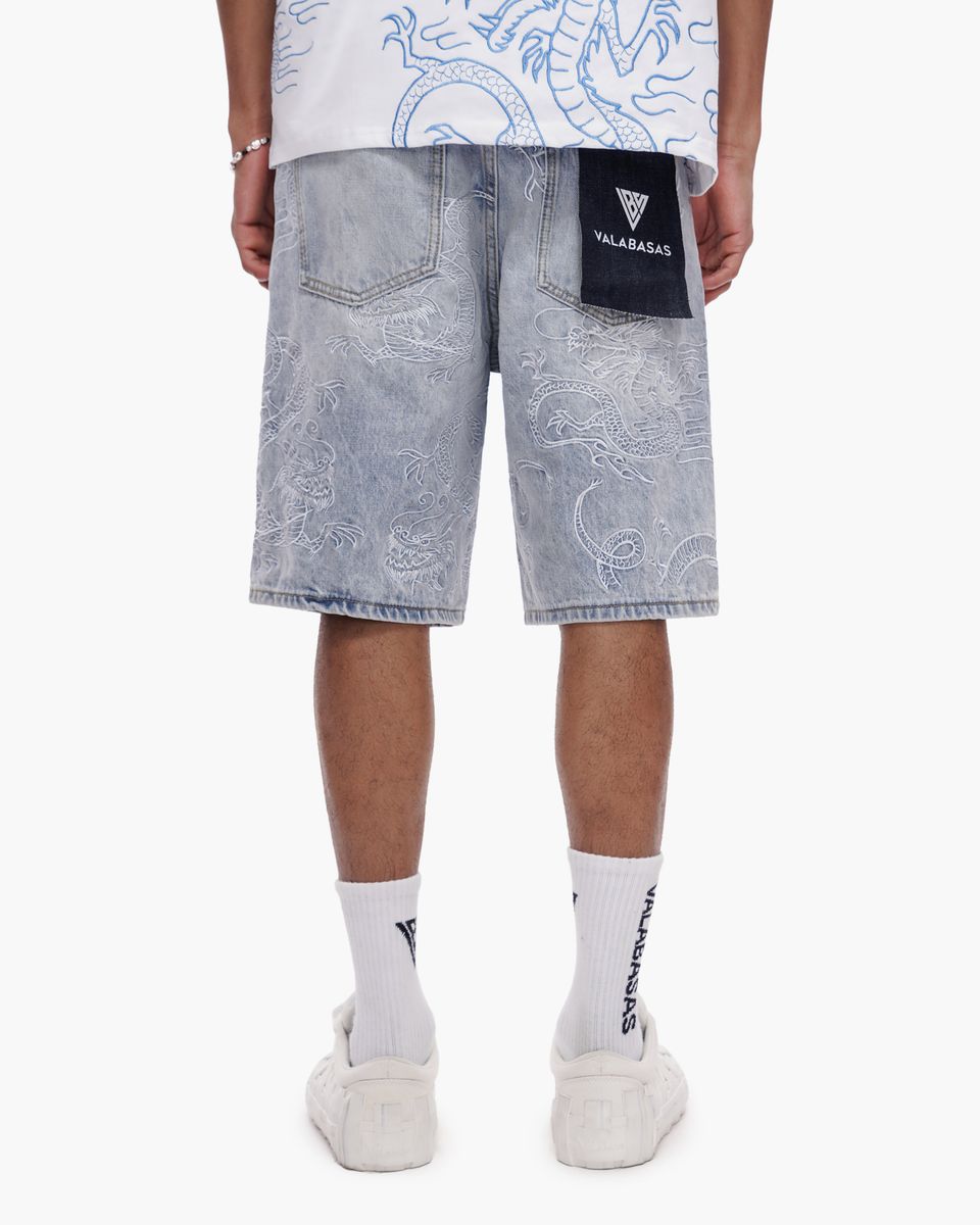 Valabasas Ganru Light Blue Wash Shorts