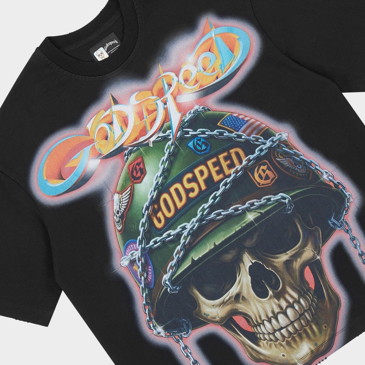 Godspeed Badges of Honor T-Shirt Black Wash