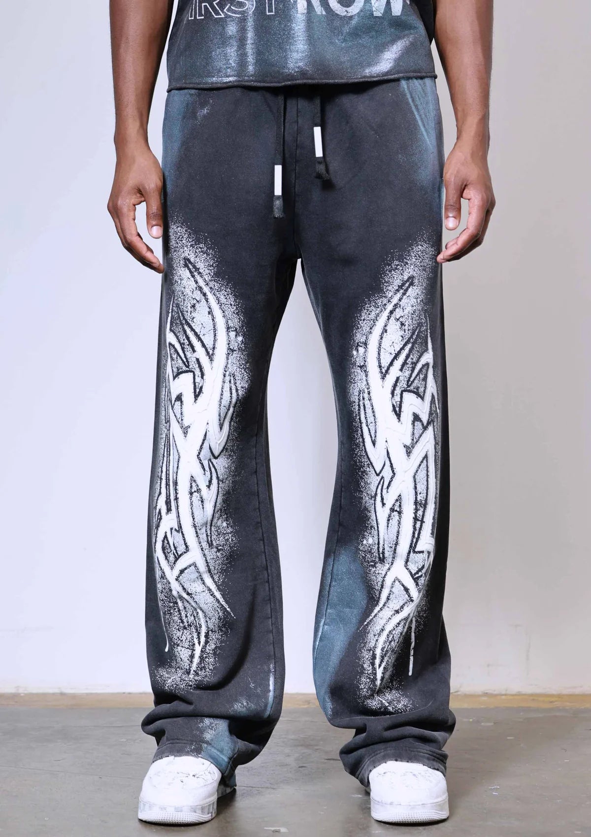 First Row Y2K Tribal Jogger Set