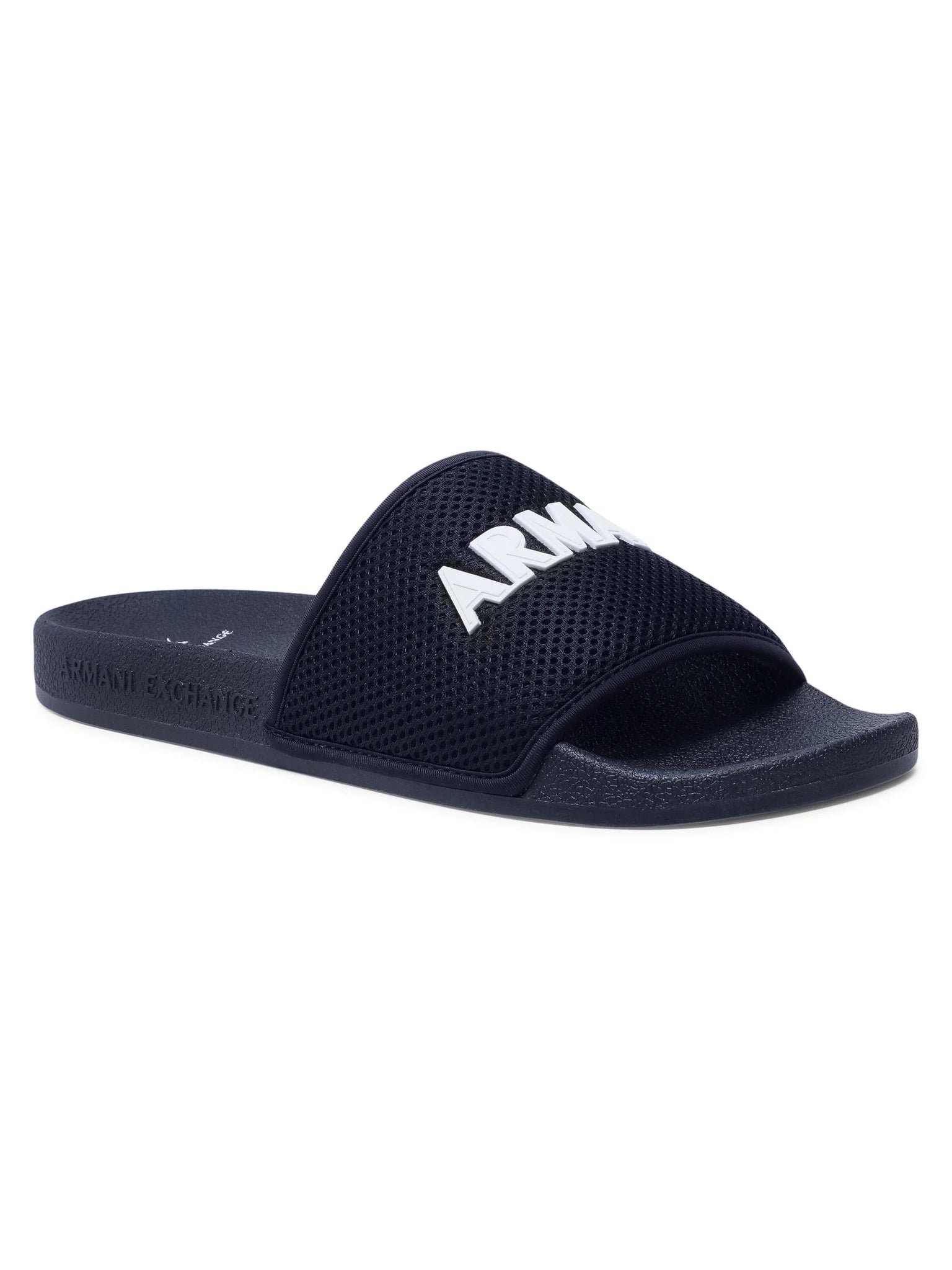 ARMANI EXCHANGE. Logo Slides in Mesh (navy blue)
