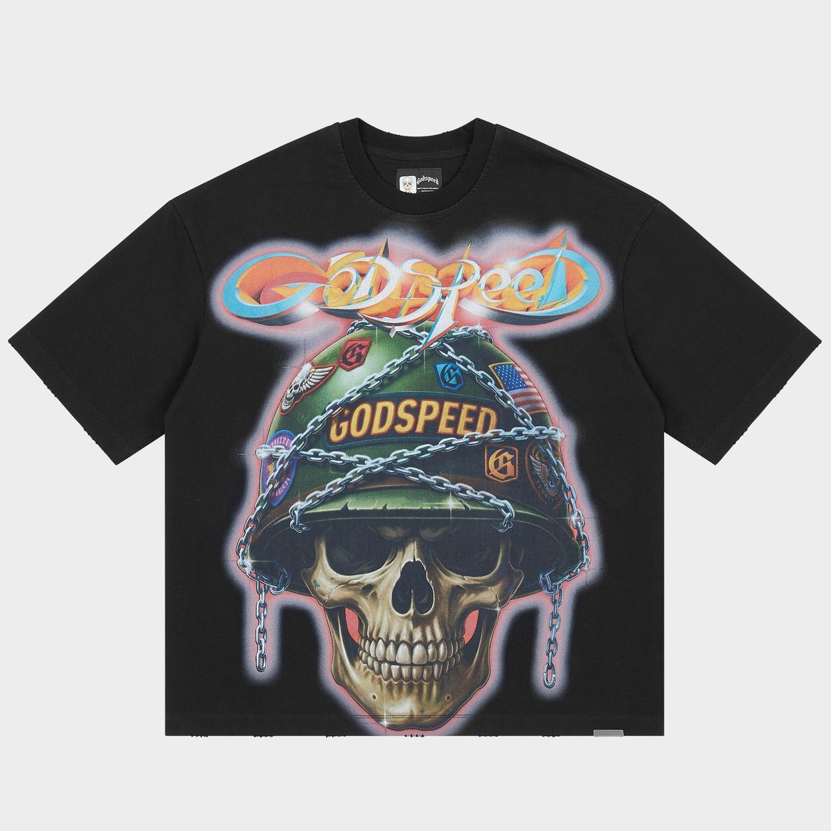 Godspeed Badges of Honor T-Shirt Black Wash