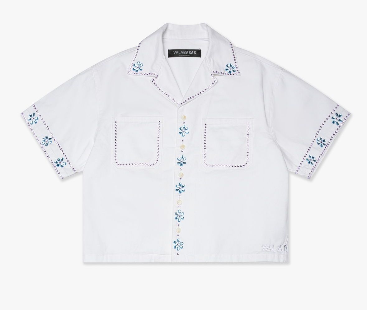 valabasas under pressure button down white