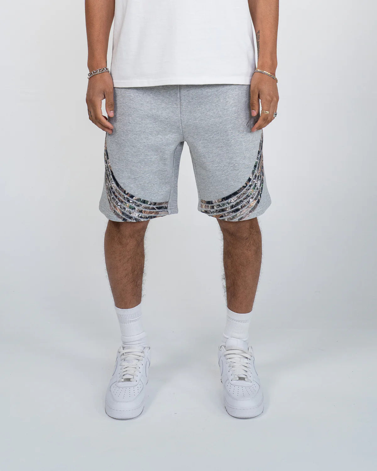 EPTM CAMO HIGHLAND SHORTS - HEATHER GREY