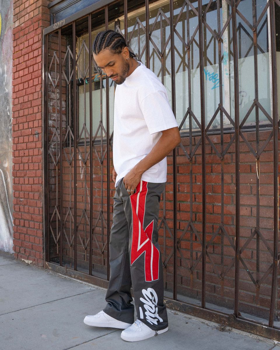 Eptm Vega Track Pants-Gray Red