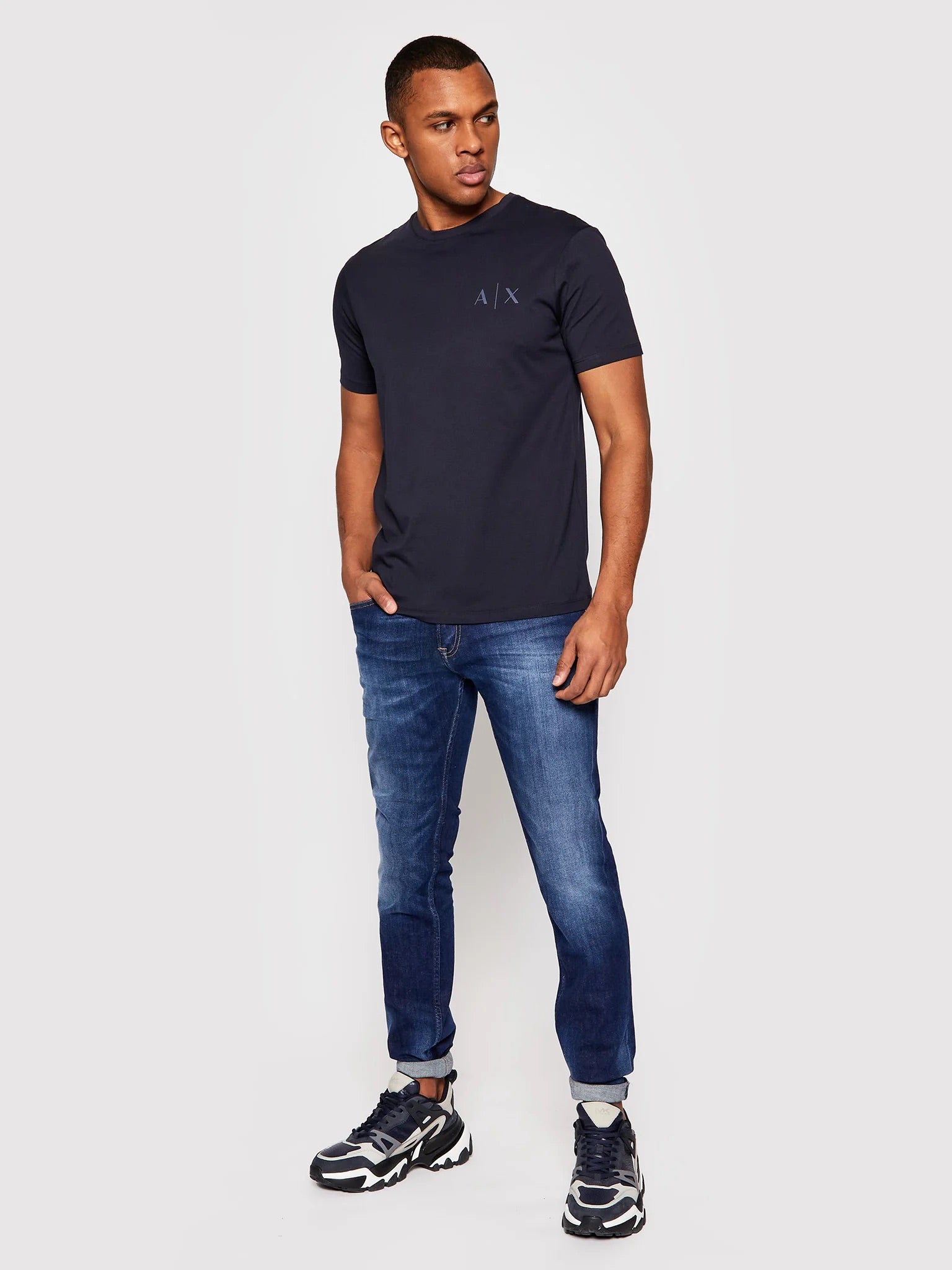 Armani Exchange Regular Navy Tshirt