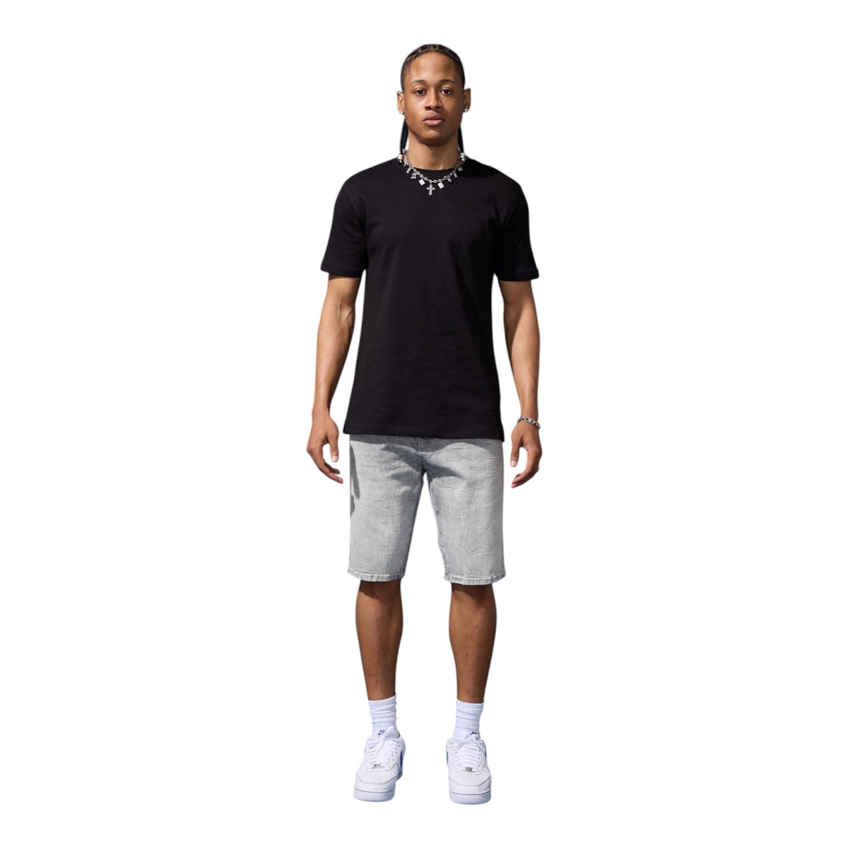 JORDAN CRAIG OG - CASCADE DENIM SHORTS- CEMENT WASH