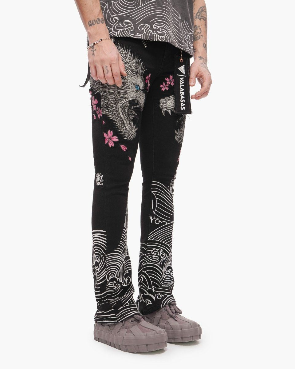 Valabasas TENKA STACKED DENIM JET BLACK
