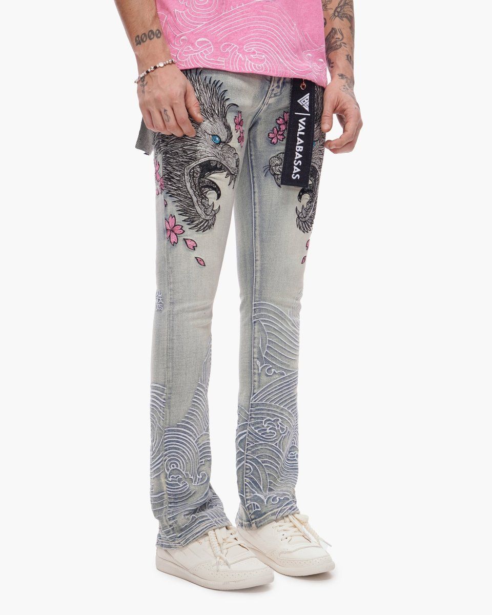 valabasas Tenka Stacked Jeans Light Blue Wash