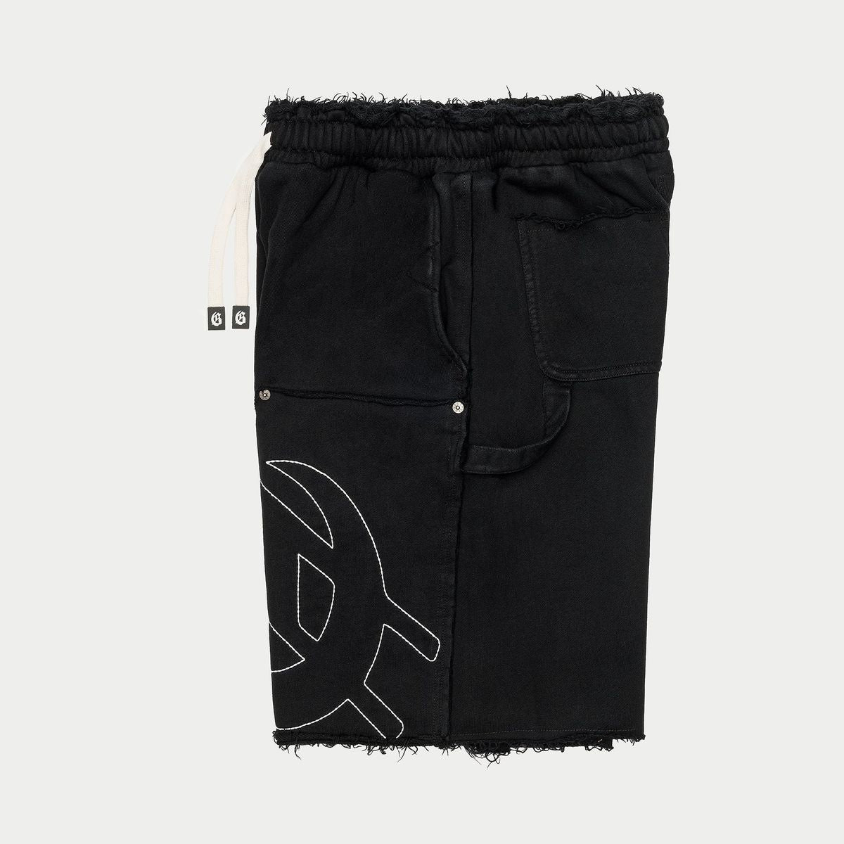 Godspeed Carpenter Distressed Shorts (Black )