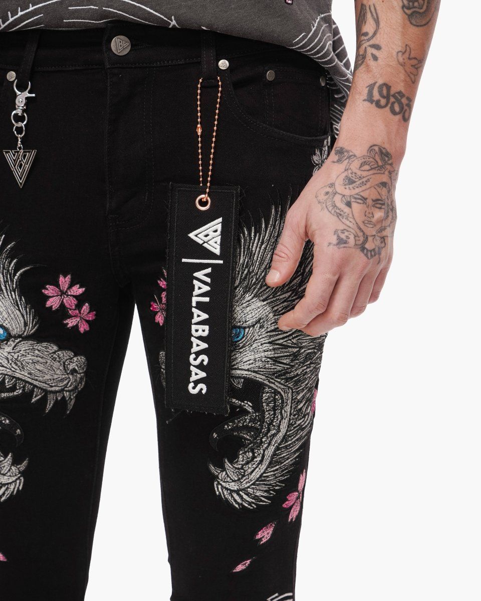 Valabasas TENKA STACKED DENIM JET BLACK