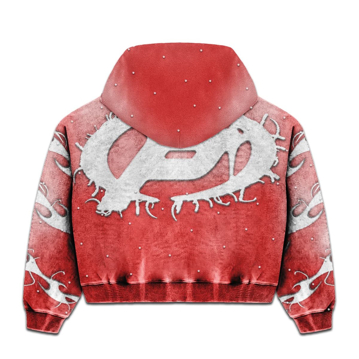 prestige “flames” red hoodie