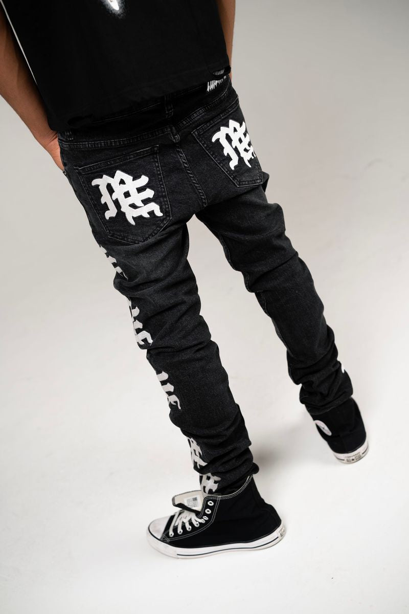 Mixed emotions Monogram Denim Black Wash
