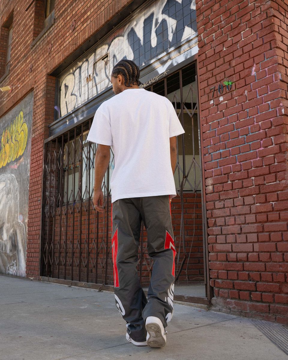 Eptm Vega Track Pants-Gray Red