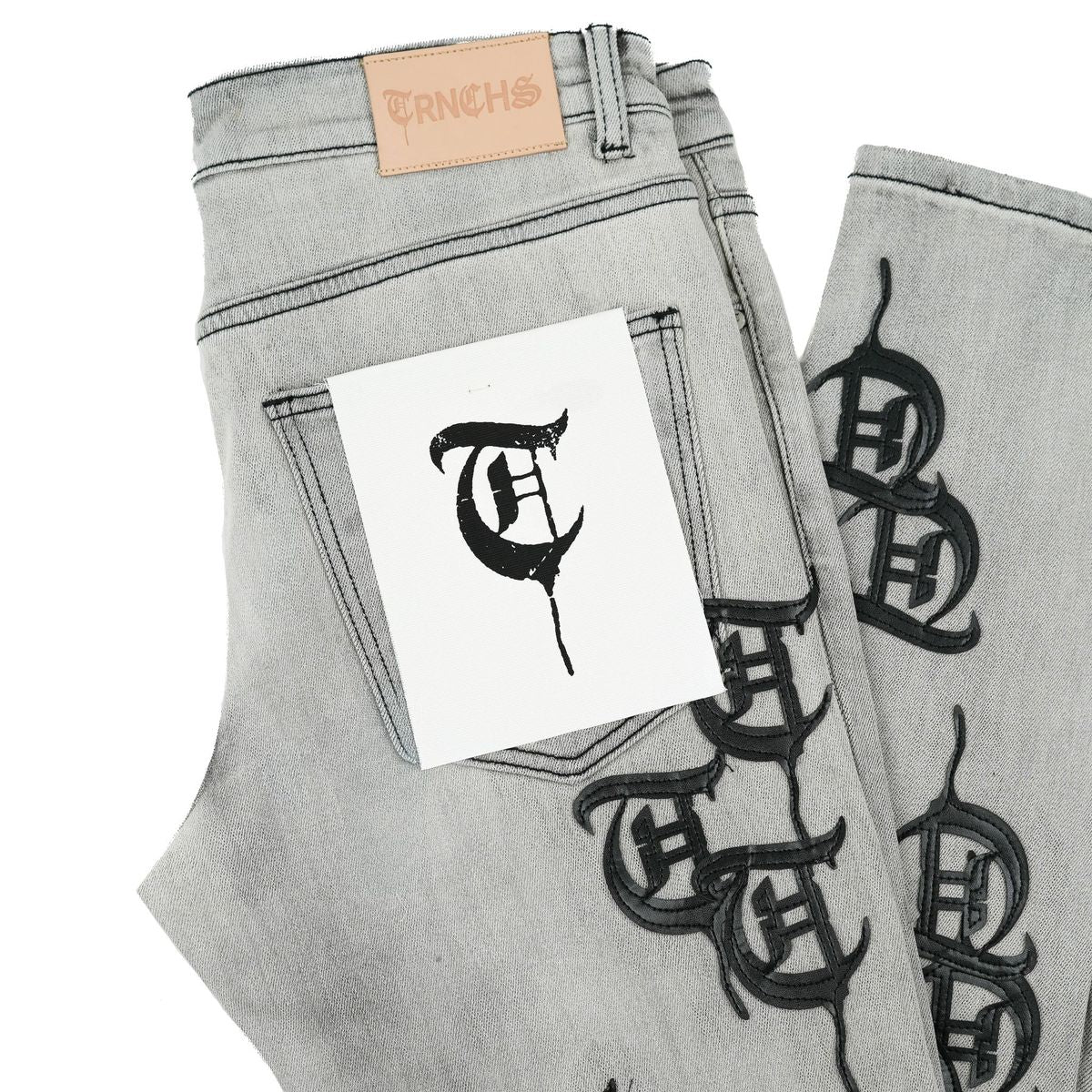TRNCHS
KALIB LIGHT GREY WASH DENIM