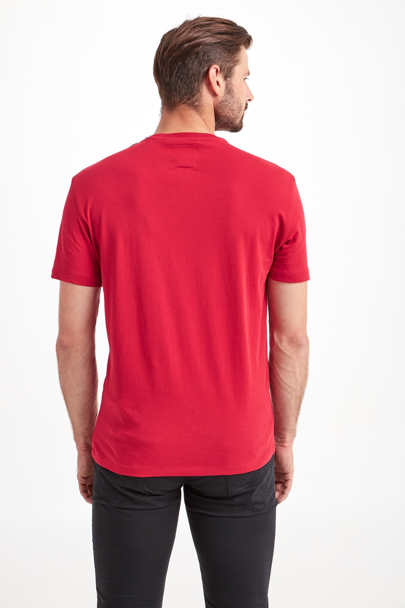 Armani Exchange Red White Icon Logo Tshirt