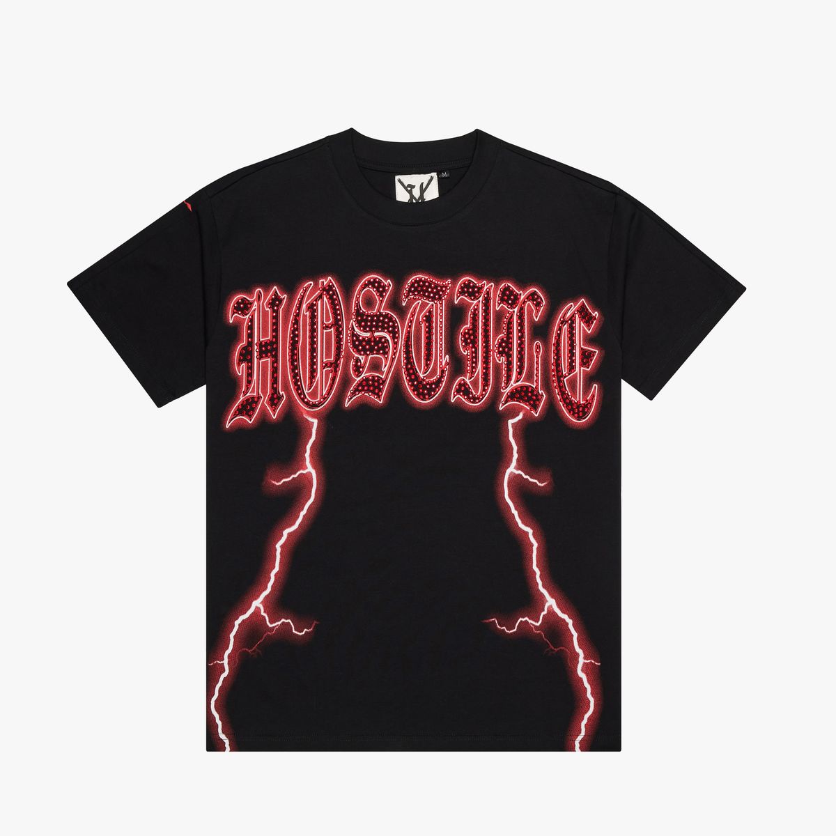 xhostile – rib cage black tee (xh-0023)