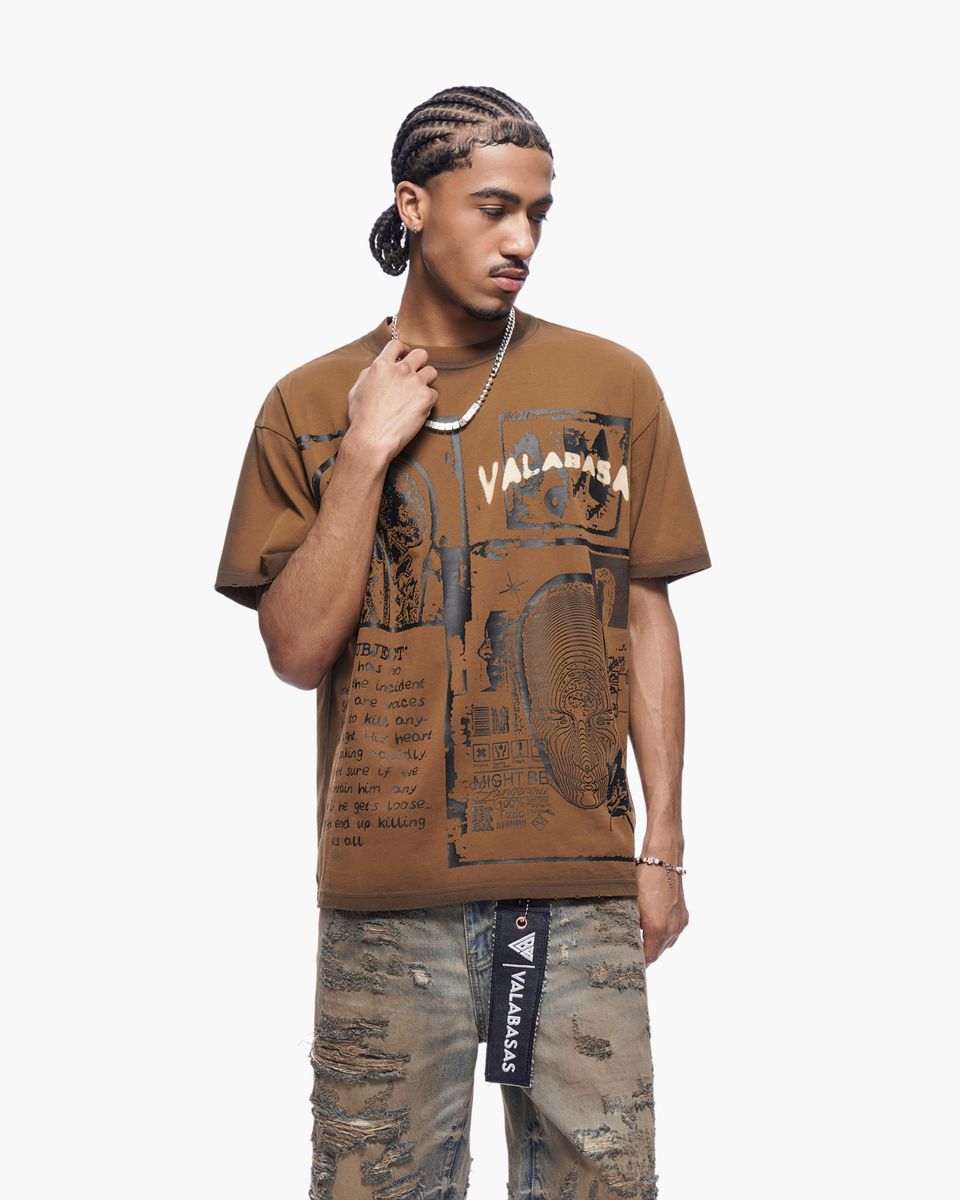 Valabasas CYBER TEE BROWN